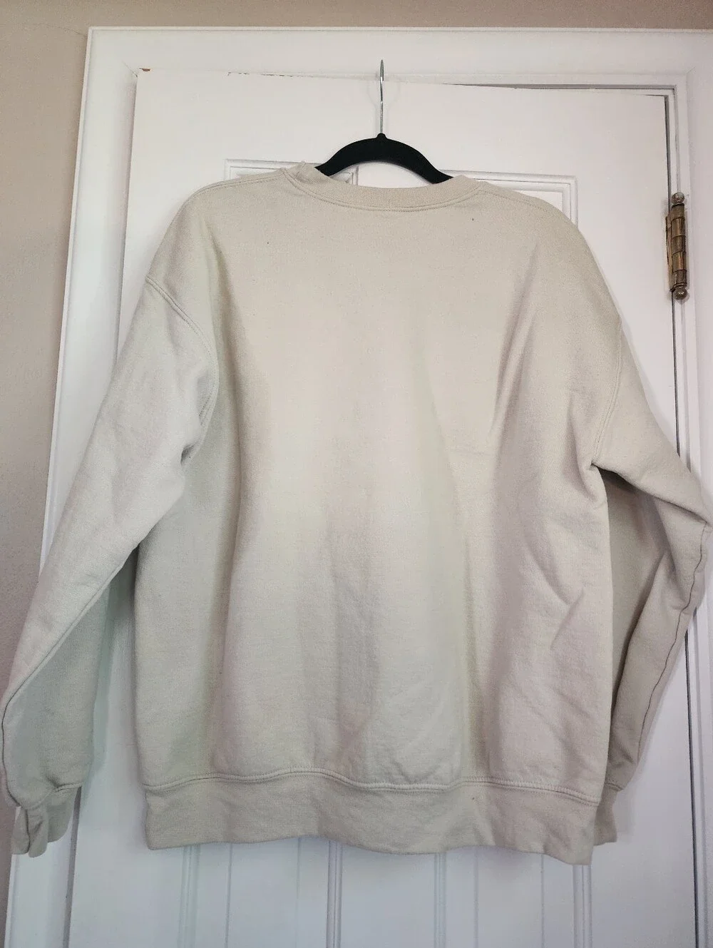 Womens Cream Graphic Crewneck Sweatshirt with Pink Truck